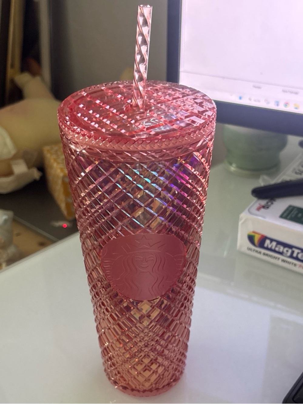 Starbucks · Holiday 2022 Limited Rose Gold Jewel Tumbler Venti, 24oz NWOT